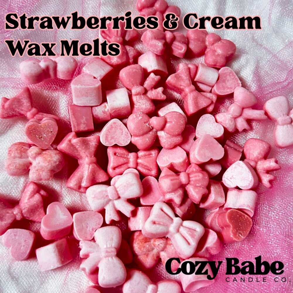 Strawberries and Cream Shimmer Wax Melts